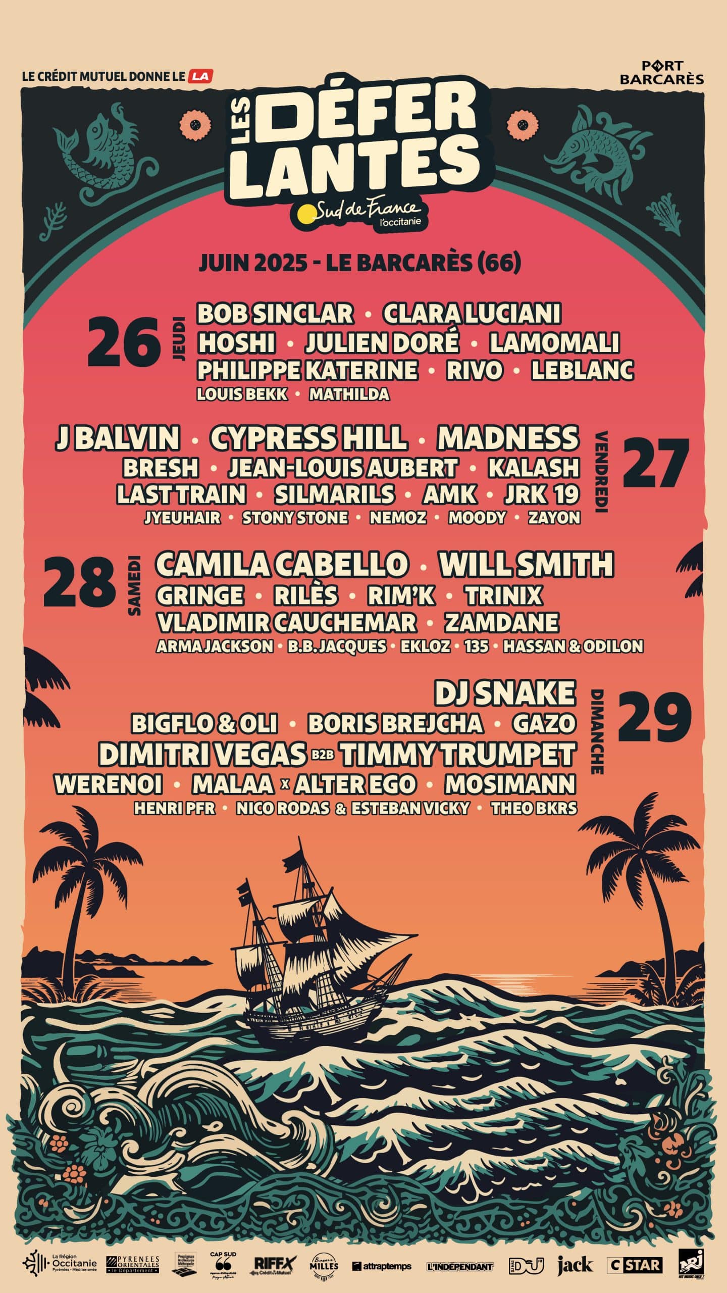 Du 26 au 29 juin 2025, vivez l’expérience électro sur la scène DJ Mag aux Déferlantes : line-up explosif, ambiance bord de mer et découvertes musicales au Barcarès.